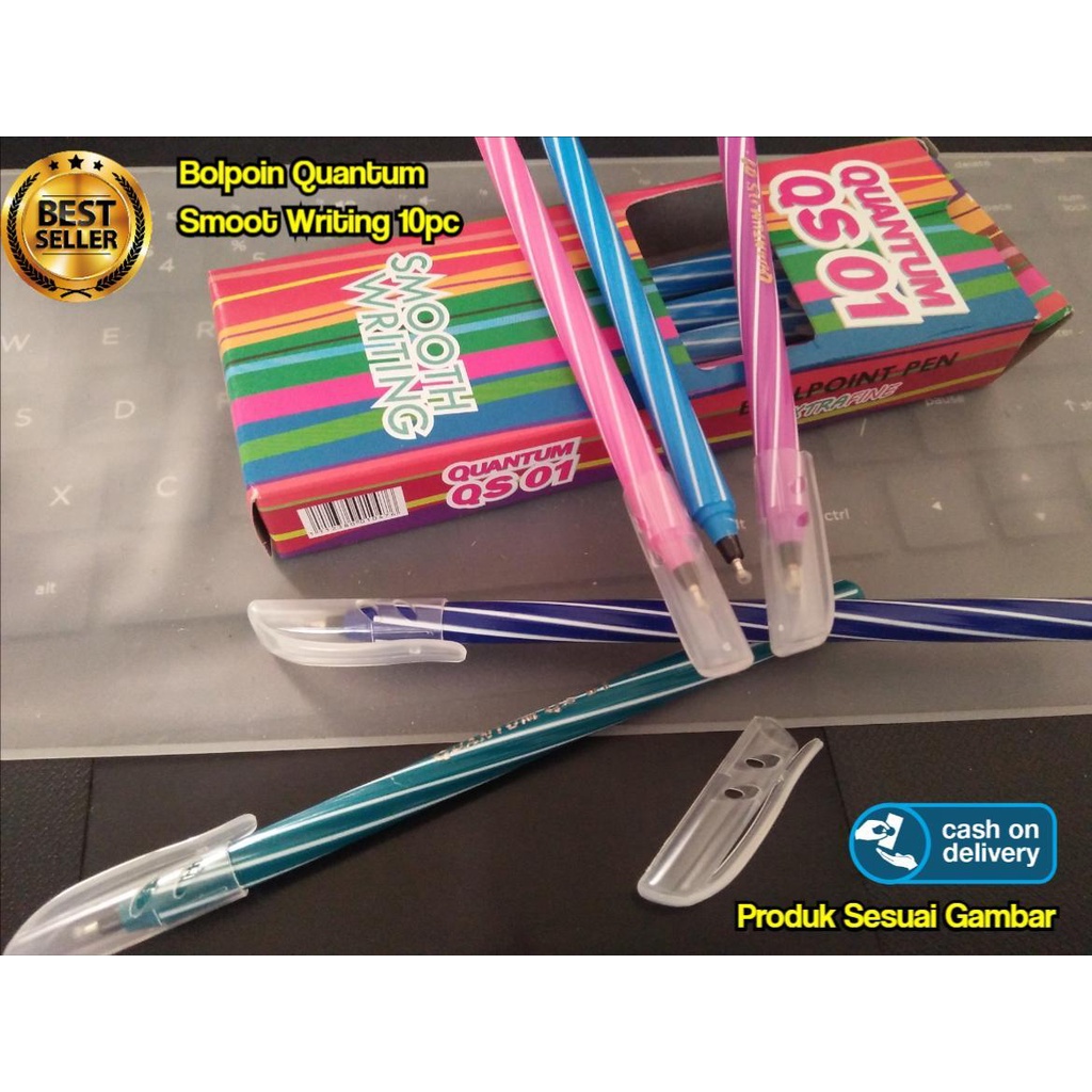 

Pulpen Lolipop Lucu Isi 10pcs Menulis Lebih Halus Bolpoin Quantum Smooth Writing REAL PICTURE PS