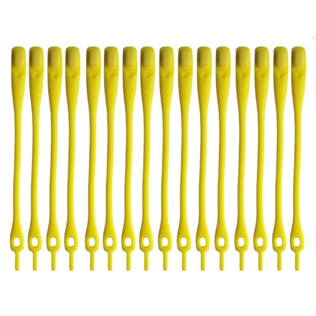 HILACES BASIC Lazy Shoelace Tali Sepatu Silikon tali sepatu karet (8PCS/PACK)-YELLOW
