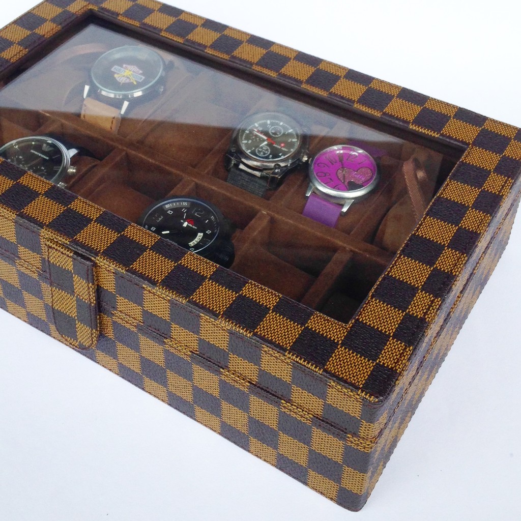 DAMIER - Watch Box SPORT Kotak Jam Tangan JUMBO isi 10 / box Tempat Jam Tangan