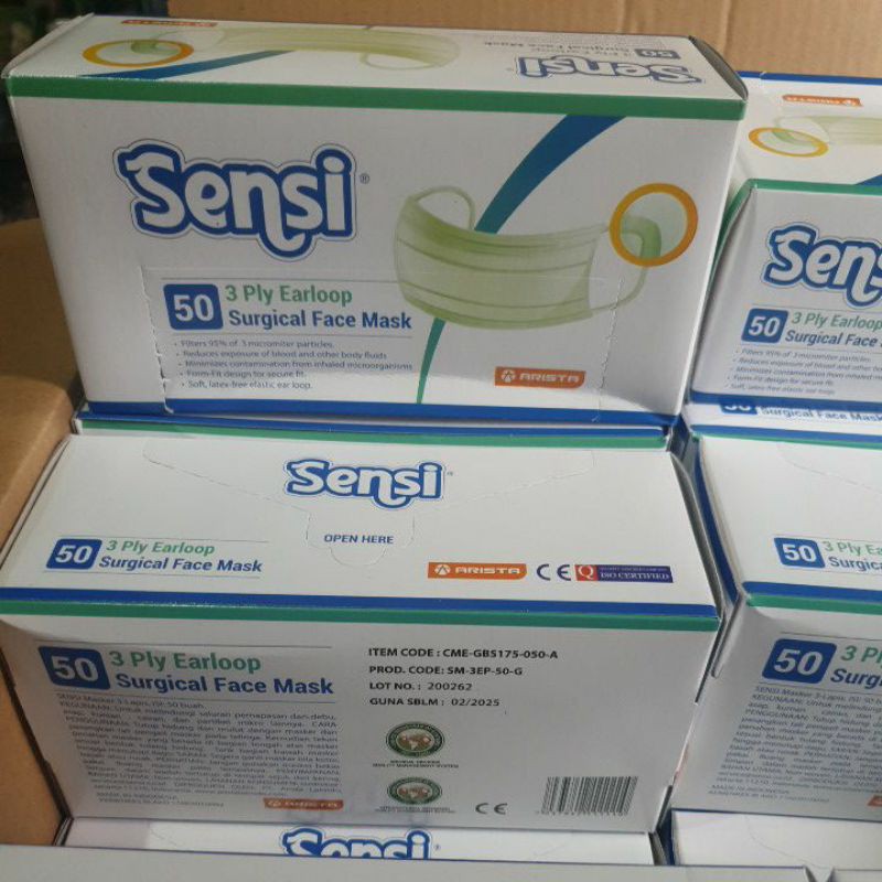 Sensi surgical face mask 50pc