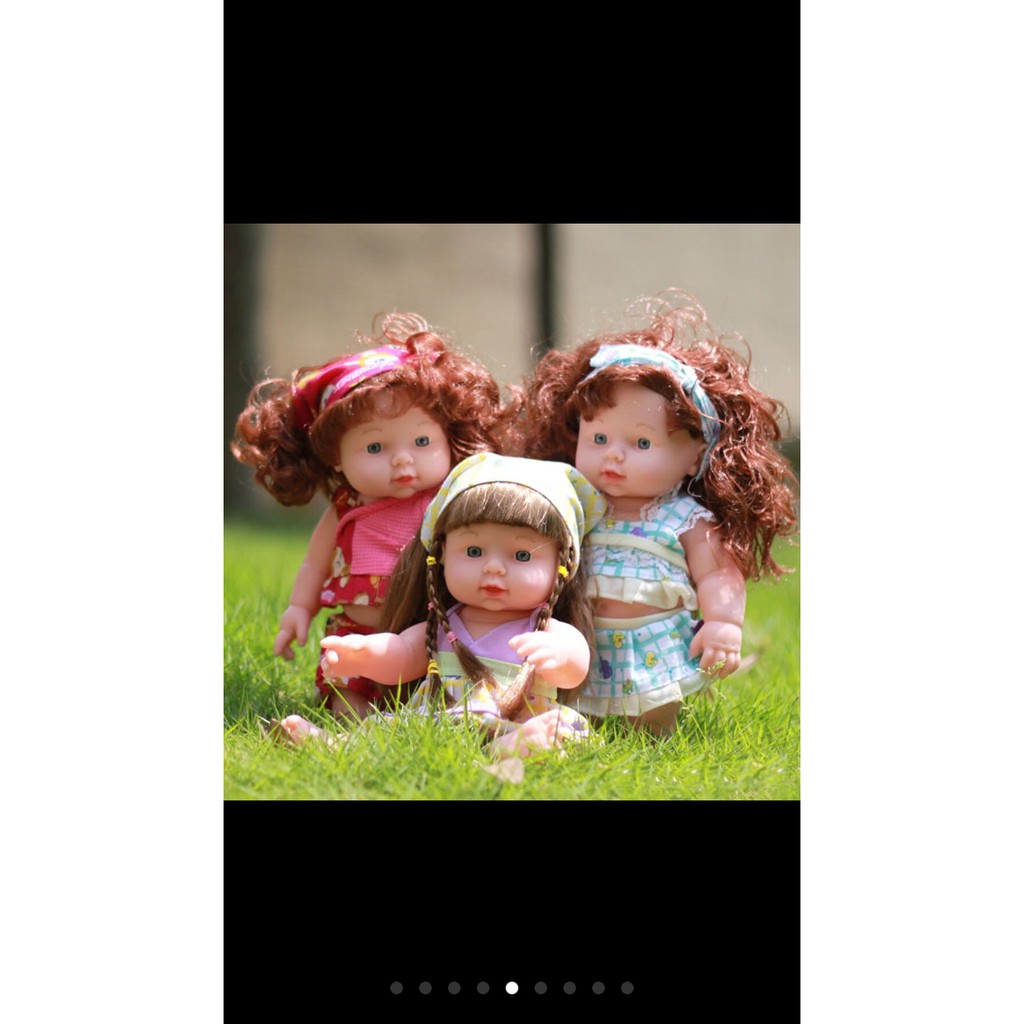 boneka bayi / baby girl doll silicon cute / birthday gift / mainan Diskon