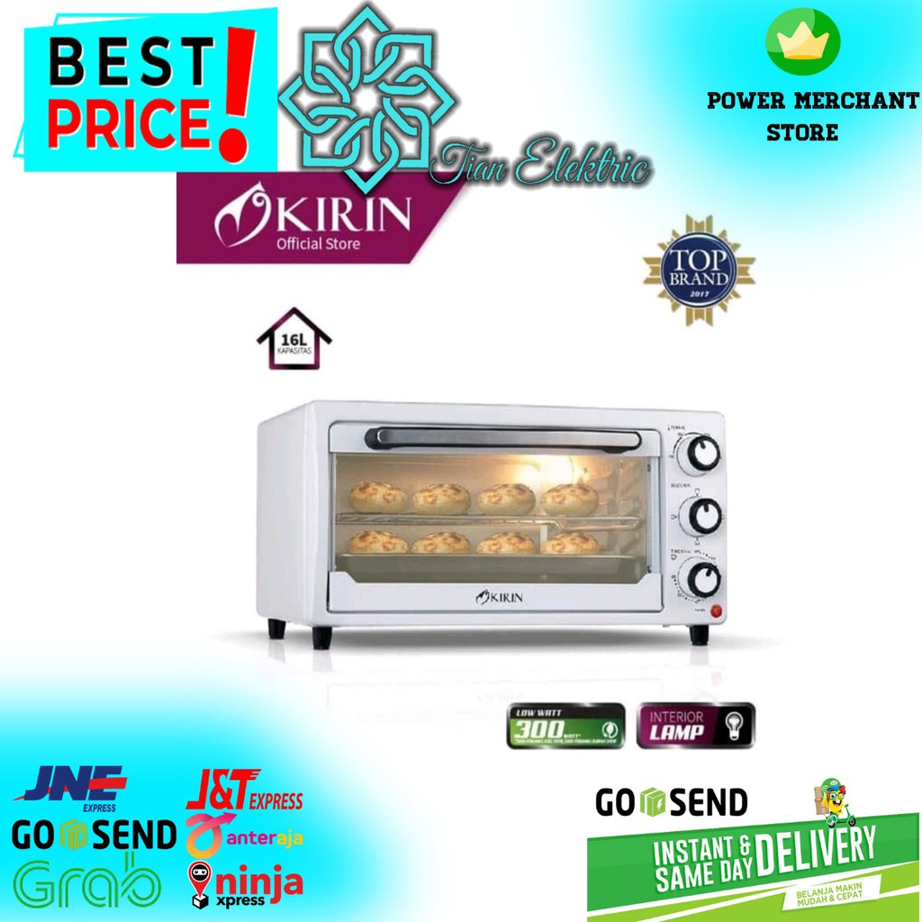 KIRIN KBO-160LL Electric Oven 16 Liter 600 Watt