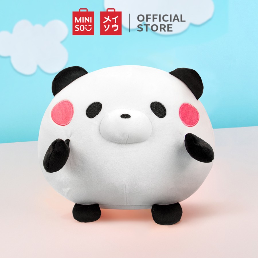 Miniso Mainan Mewah Seri Tumbler Bulat Boneka Mewah Hewan Lembut Menye