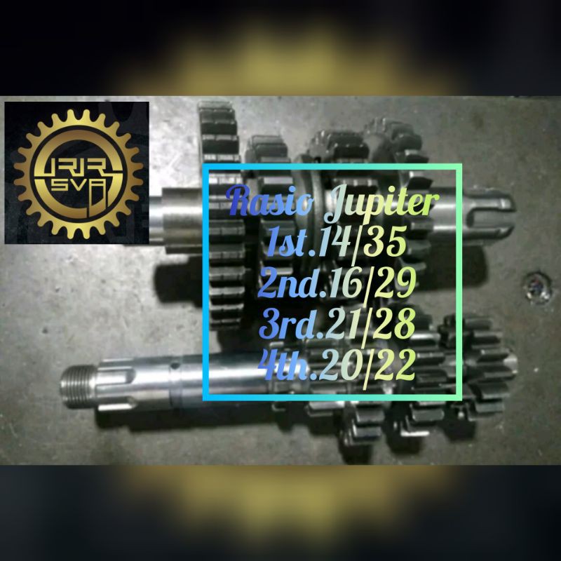 Gigi Rasio Gear Ratio Gir Rasio Yamaha Jupiter Z Vega R New/Old Cripton 200cc Road Race 1st.14/35, 2