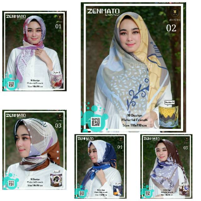 Segiempat Zenmato by yeffa scarf
