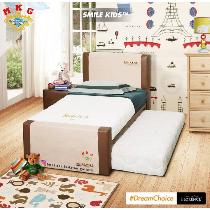 Florence Springbed 3 in 1 Slime Kids  - Kasur Springbed Sorong 3in1