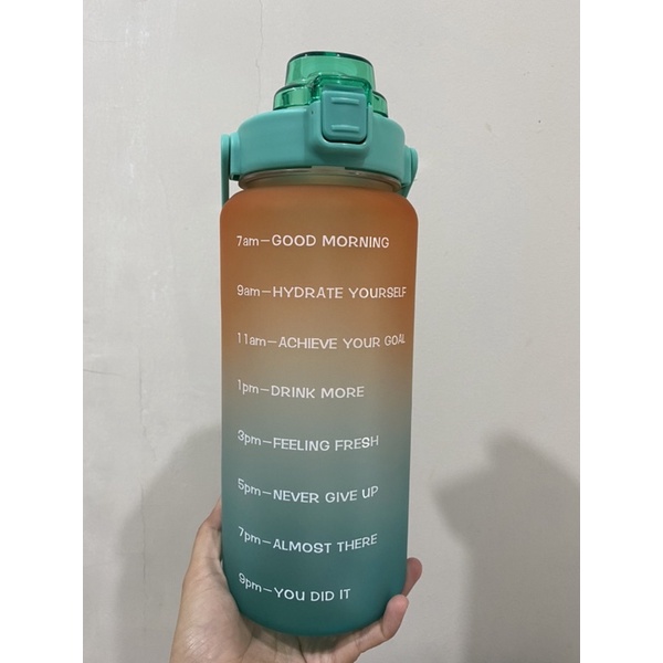 [READY STOK] Botol Tritan 2Liter BPA FREE FOOD GRADE / Botol Tritan 2 Liter Original/Botol Motivasi/