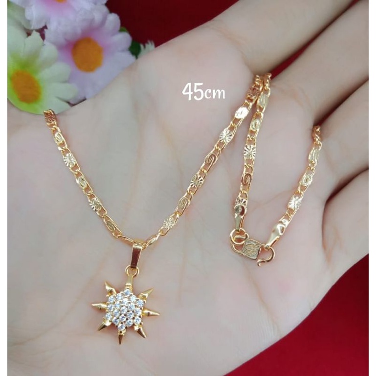 emas muda kadar 35% kalung+liontin emas kadar rendah