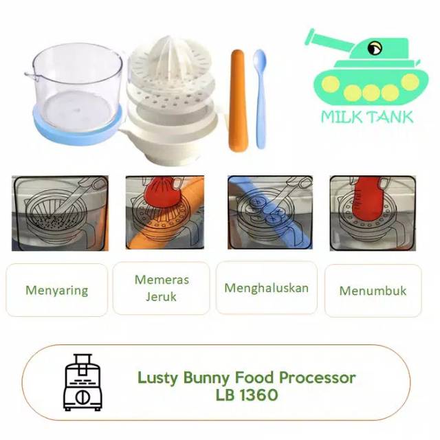 LUSTY BUNNY - BABY FOOD PROCESSOR LB 1360 / PENGOLAH MPASI MAKANAN BAYI