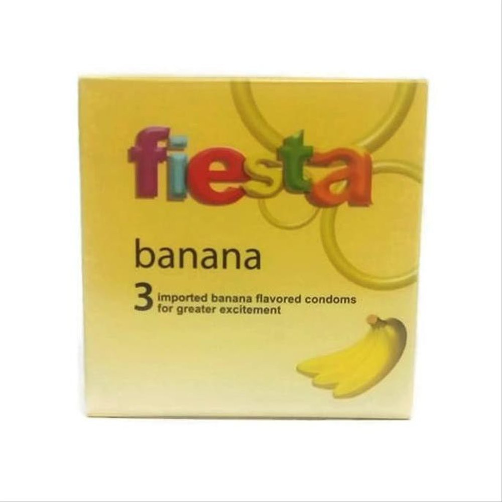 KONDOM FIESTA BANANA 3S PRIVASI AMAN