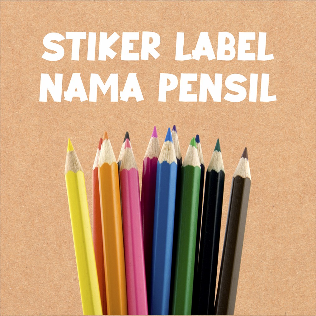 

STIKER LABEL NAMA PENSIL PULPEN ATK