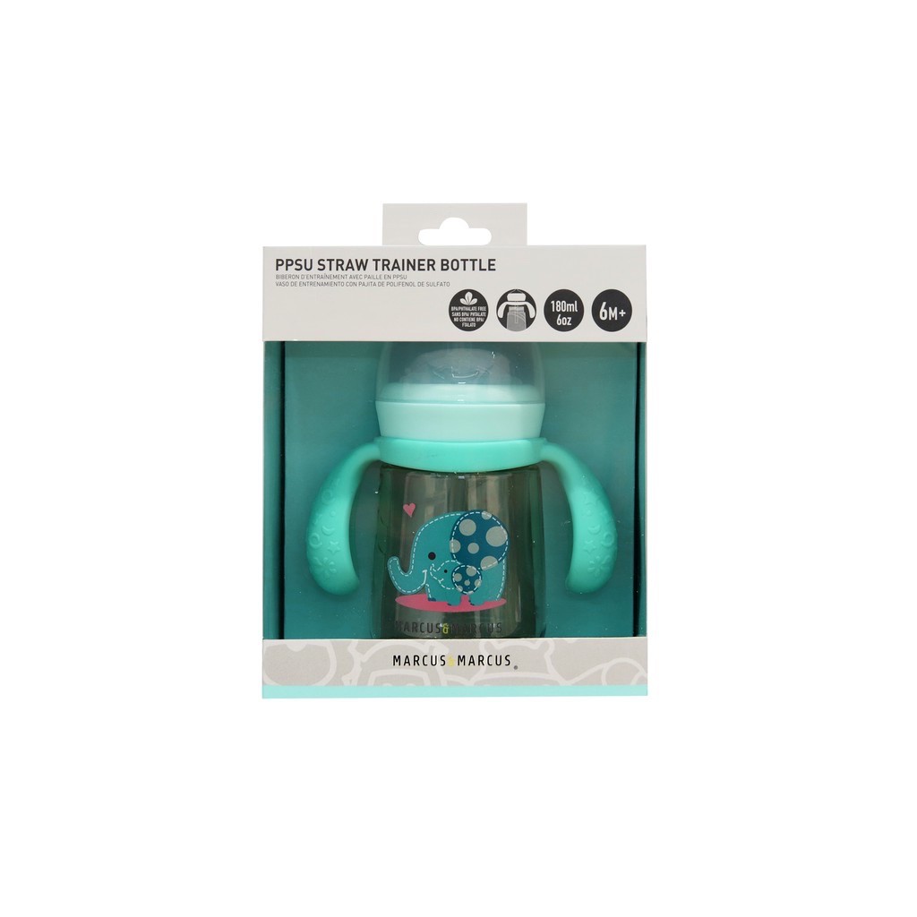 Marcus&amp;Marcus Straw Trainer Bottle PPSU