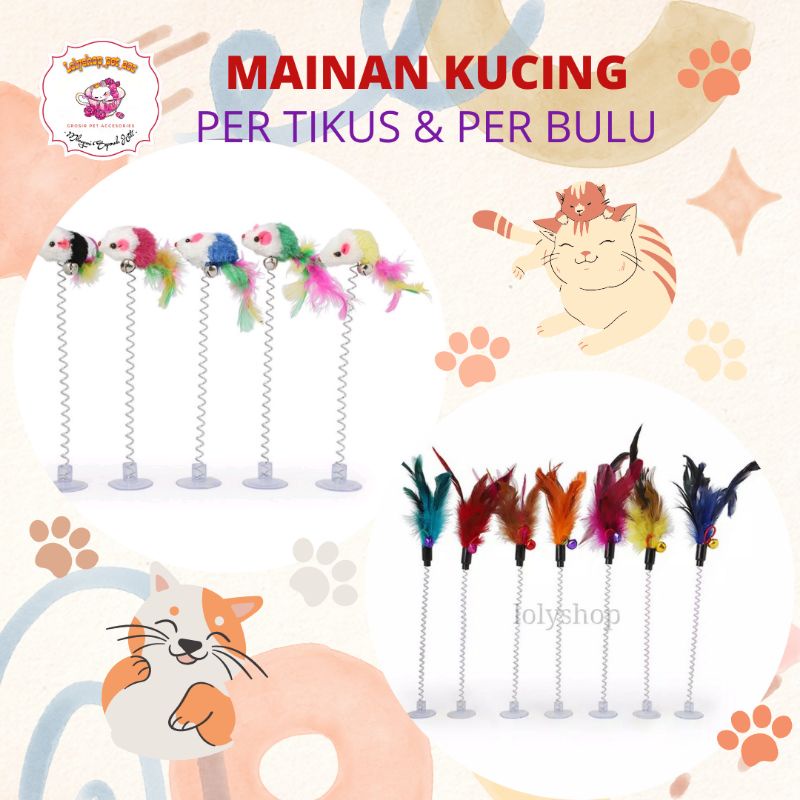 MAINAN KUCING PER TIKUS PER BULU