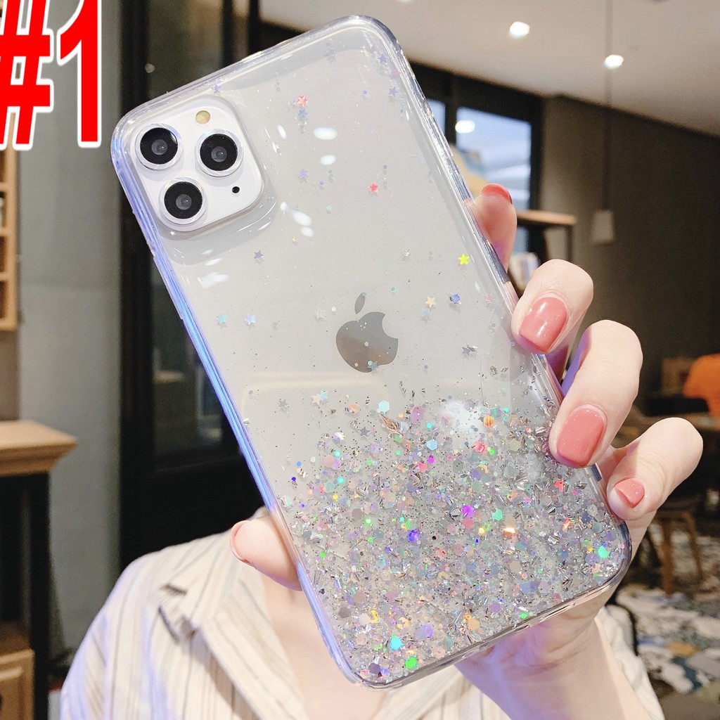 PT| Casing Hp OPPO Reno 6 5F 4F 3 A16 A54 A15 A15S A74 A11K A53 A52 A92 A12 A31 A91 A5 A9 A33 2020 A1K A3s A5s A7 A37 A37F Neo 9 A39 A57 A71 A83 F3 Plus F1s F3 F5 Youth F7 F9 F11 Pro Soft Black White Glitter Bling Epoxy Starry Sky Case-1