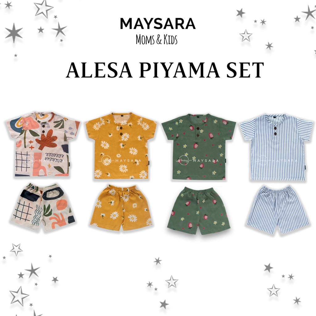 Piyama Anak Baju Tidur Bayi Bahan Katun Rayon Premium Setelan 1 2 3 4 5  Tahun