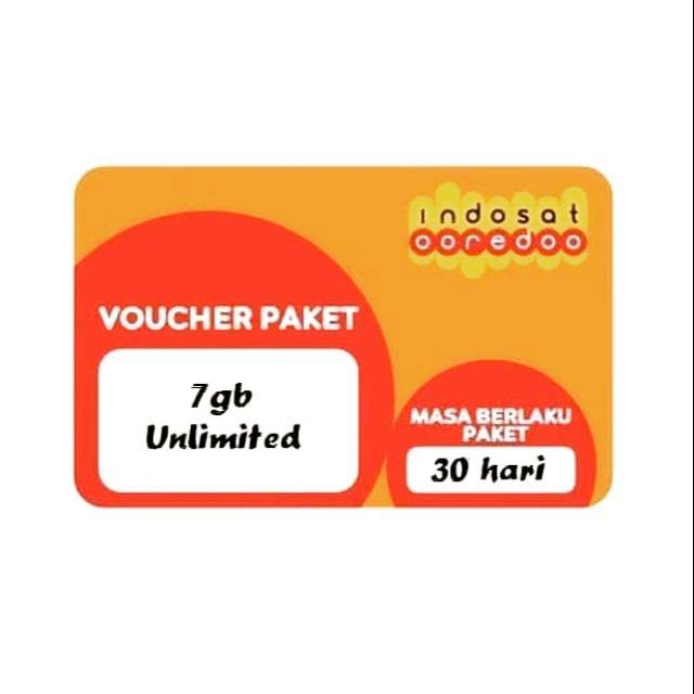 Promo Voucher Indosat 7 GB Unlimited