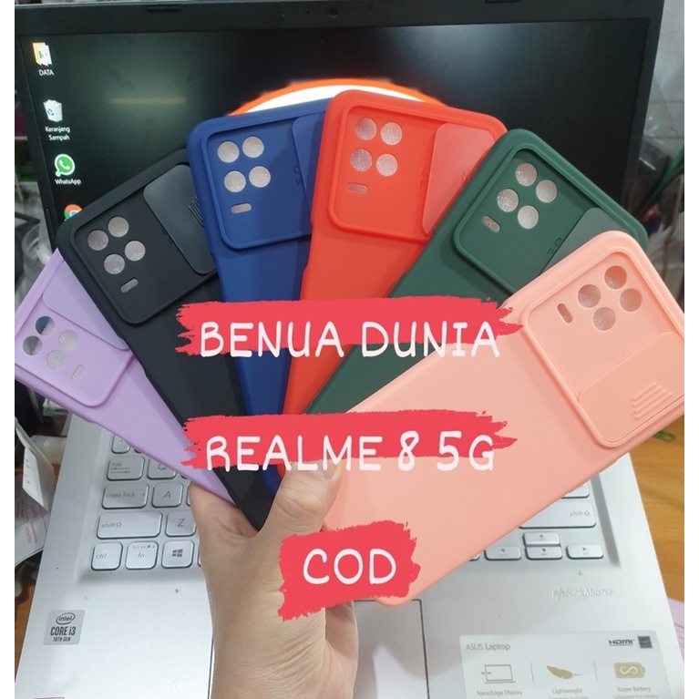 REALME 8 5G - CASE SLIDE PLUS PELINDUNG KAMERA REALME 8 5G - BENUA DUNIA