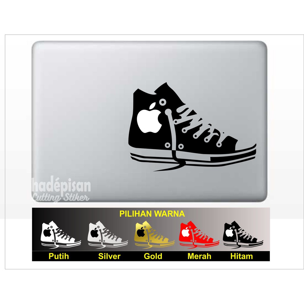 Stiker Cutting Sticker Macbook Laptop Apple Sneaker