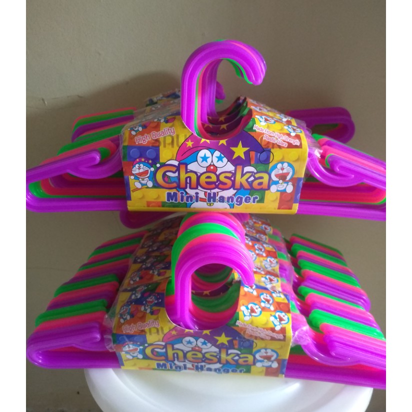Hanger Dora Mini 12 Pcs / Gantungan Baju Anak / Hanger Plastik / Gantungan Baju
