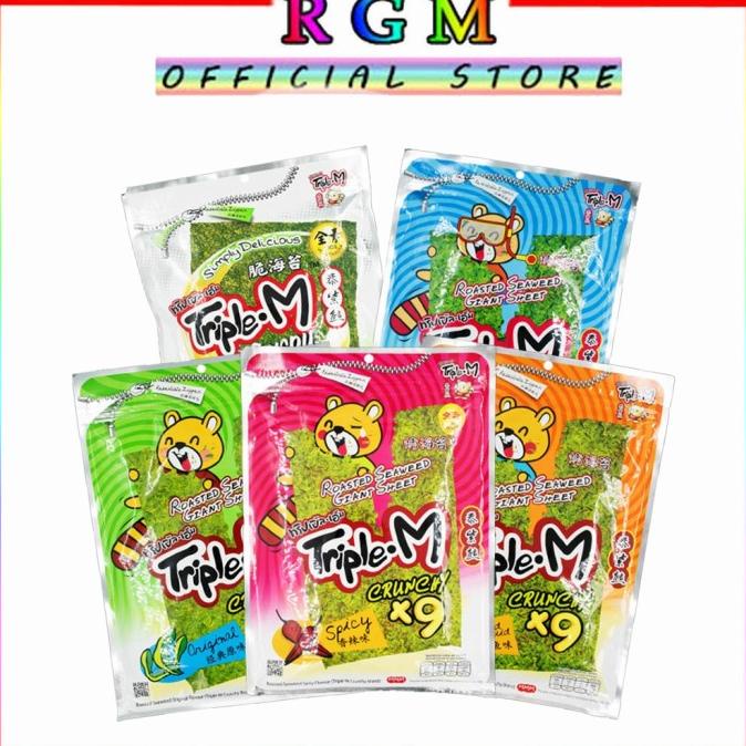 

PROMO Triple M Roasted Seaweed Giant sheet(Rumput laut) MURAH