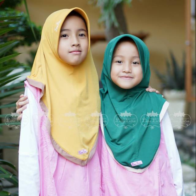 Jilbab Anak - Najma Kids By Lina Livia - Jersey