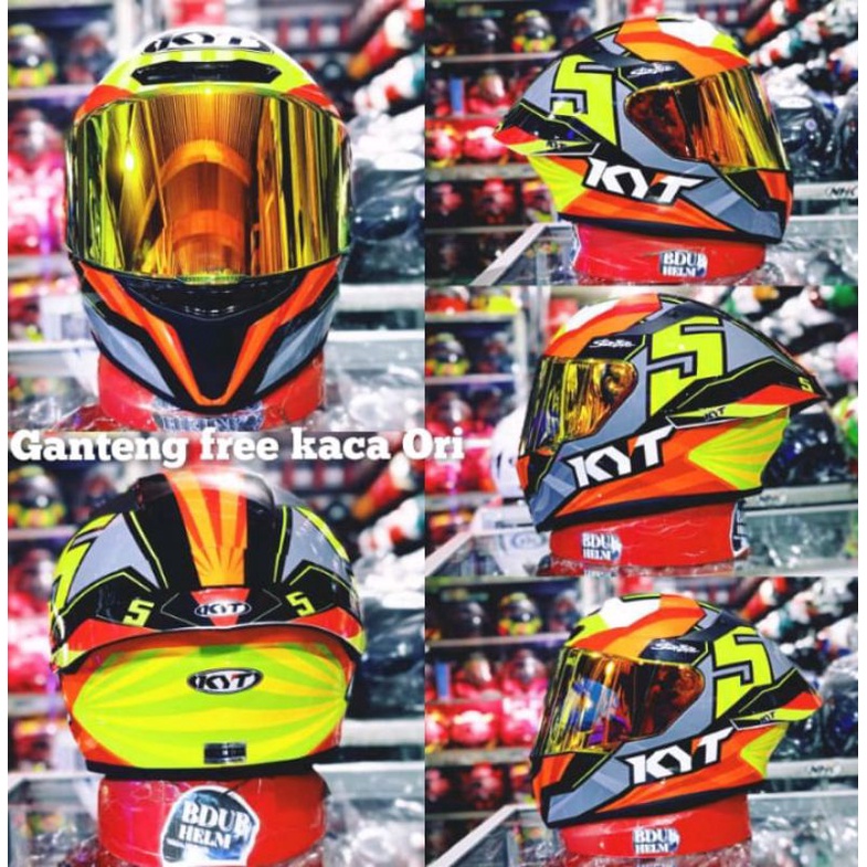 KYT HELM TT COURSE JAUME MASIA PAKET GANTENG TERMURAH