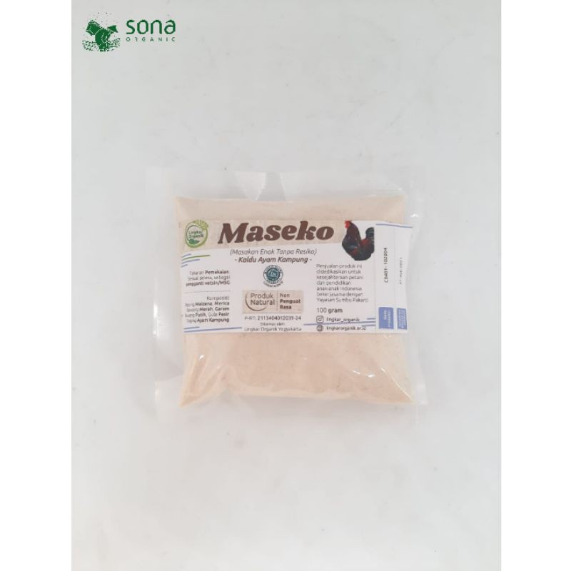 

Maseko Kaldu Ayam Kampung REFILL 100gr Lingkar Organik NON MSG