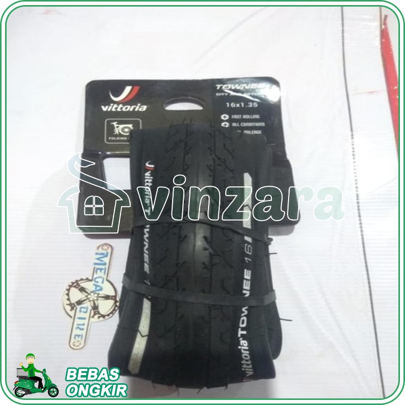 Ban Luar Vittoria TOWNEE 16 x 1.35 SEPEDA LIPAT 16X1.35 FOLD 35  349 kevlar 1 35 fold TIRE SELI FOLD