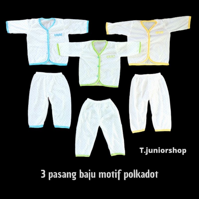 Paket Baju bayi baru lahir isi 6 pcs/paket baju bayi newborn