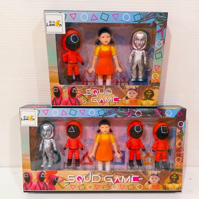 MAINAN ANAK ROBOT FIGURE SQUID GAME KARET
