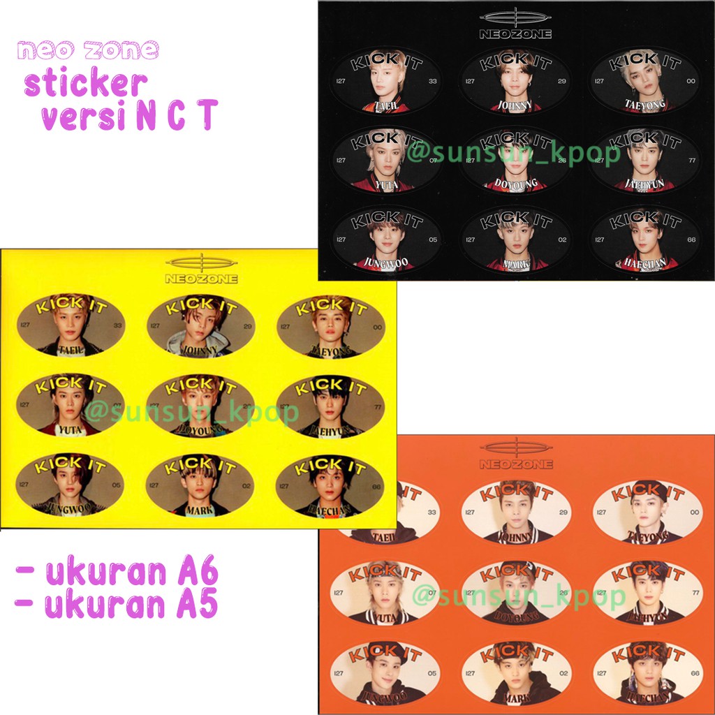 Sticker NCT Neo Zone versi N C T