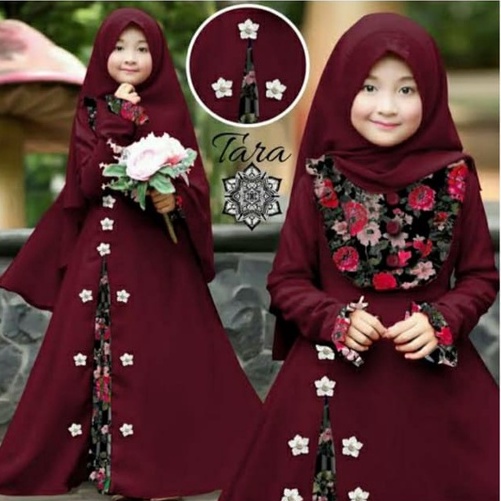 gamis anak motif - UKURAN  S/M/L