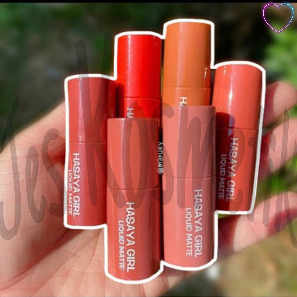 Hasaya Girl Lipstik Sweet Love 1 Set isi 6 Pcs / Grosir Kosmetik