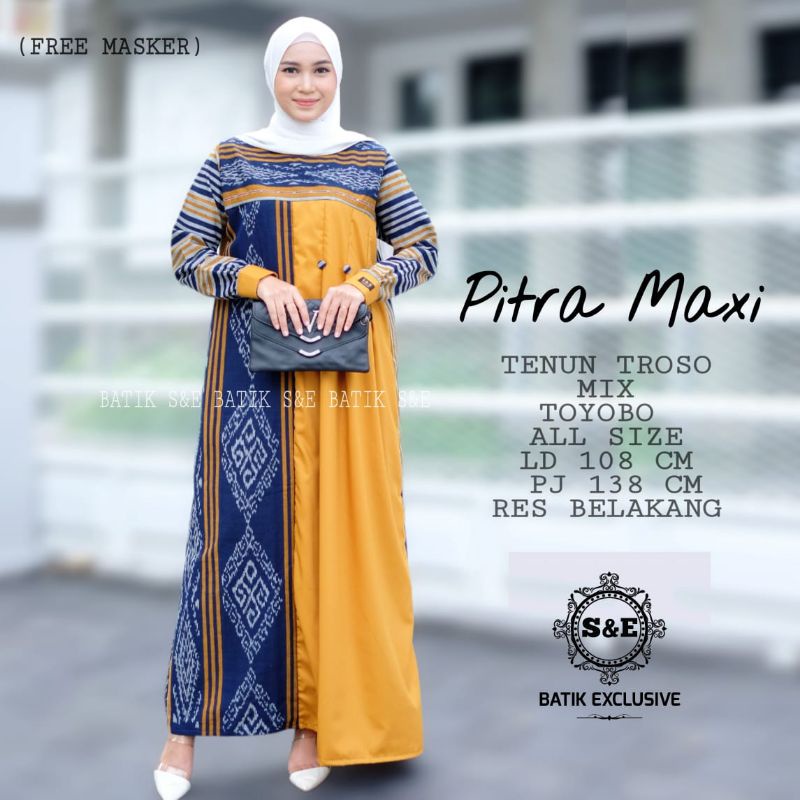 gamis mix tenun Troso