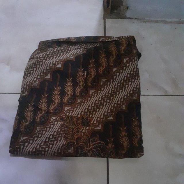 Kemeja Batik Pria Lengan Panjang Batik Size M L Xl Xxl  Bswart Hrb026 Kenongo Hem Panjang Padi