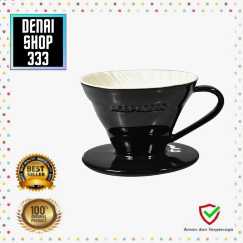 Delica Gelas Drip Keramik - Hitam
