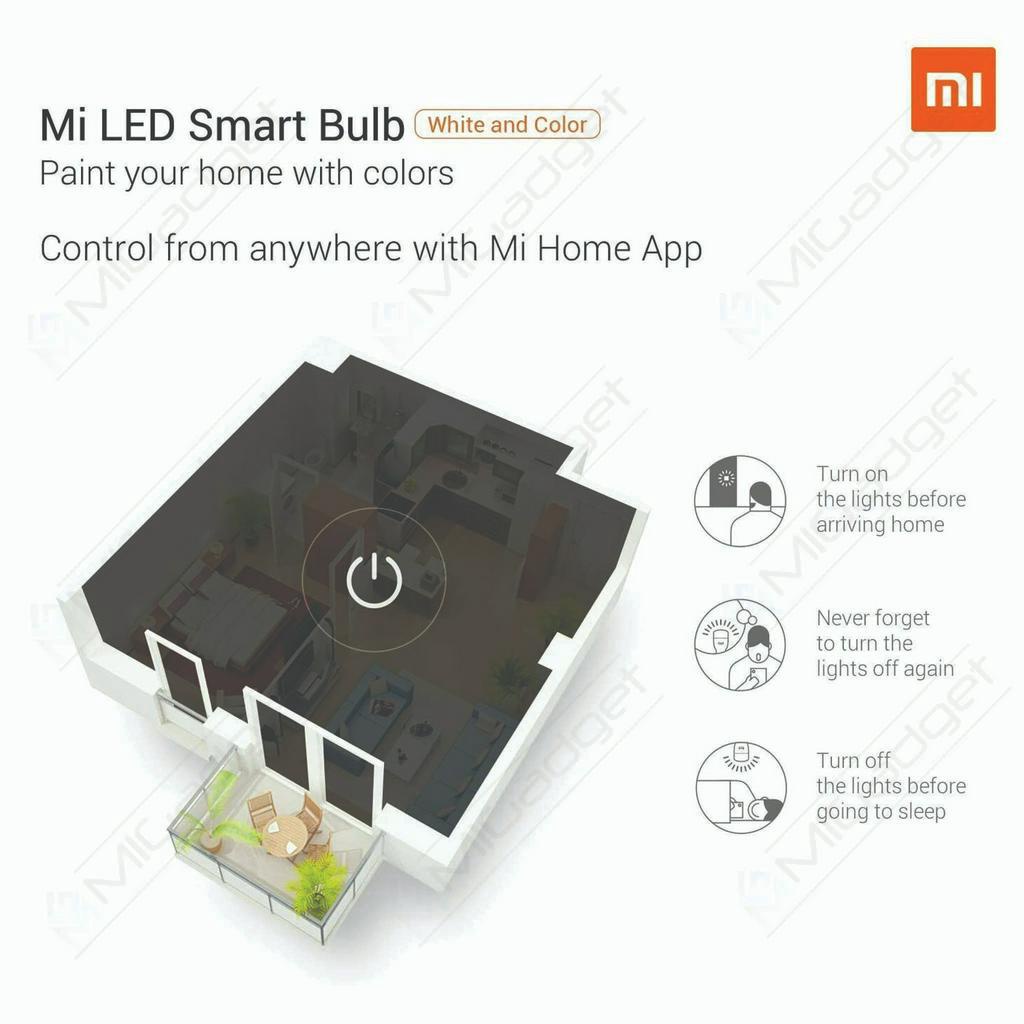 Xiaomi Mi LED Smart Bulb Lampu LED Bohlam