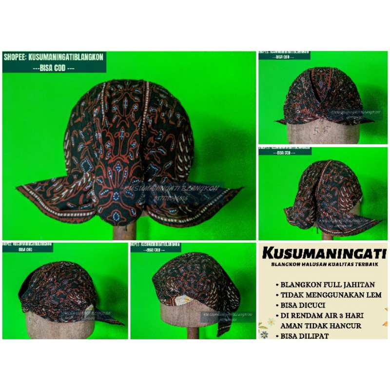 Blangkon Motif Sido Asih Senopaten - Blangkon Jogja