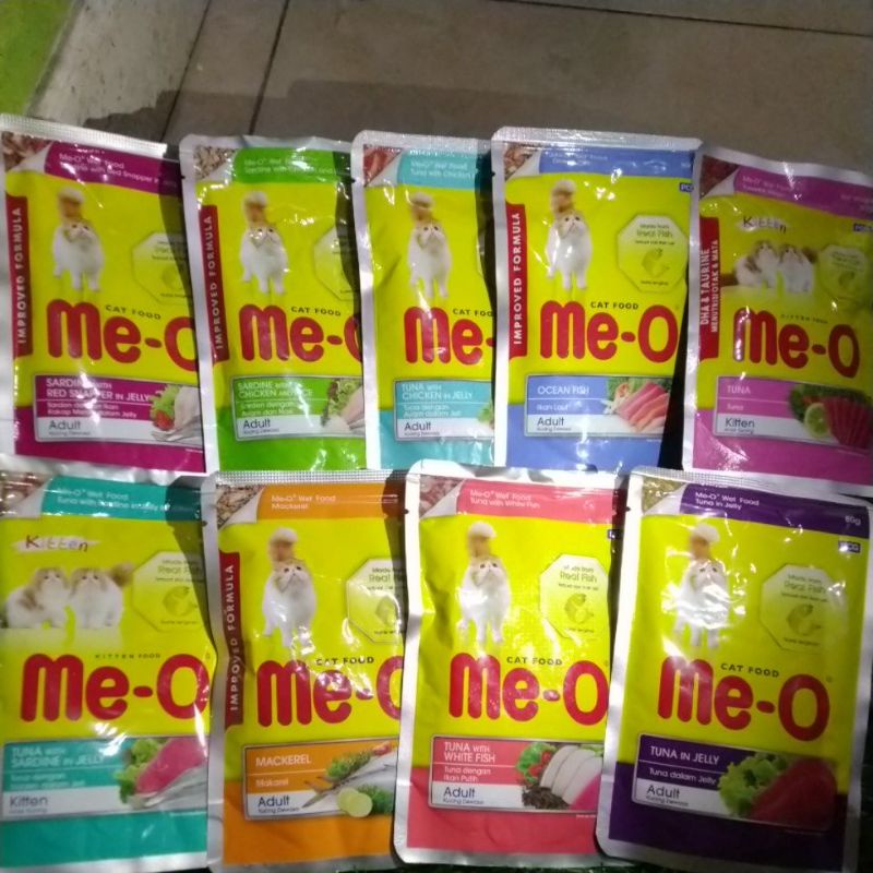 Meo pouch 80gr makanan kucing basah