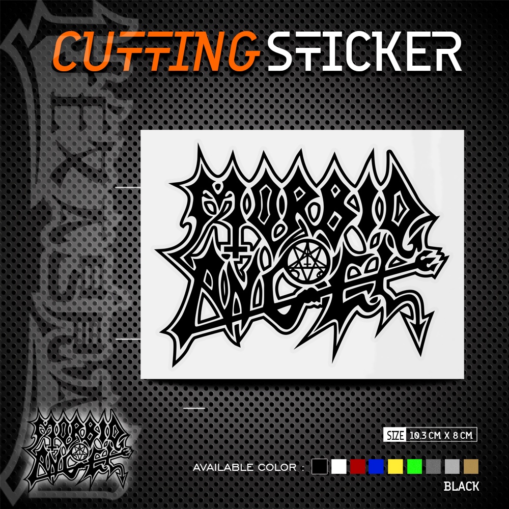 Cutting Sticker Band MORBID ANGEL Logo | Stiker Cutting Band Logo MORBID ANGEL