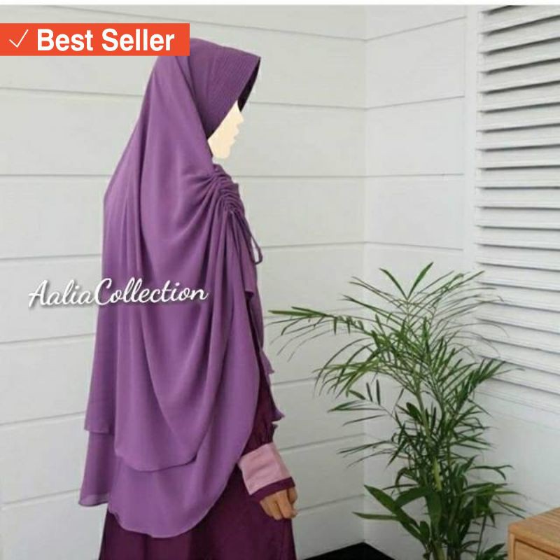 Hijab Viral Kekinian Model Trend Terbaru 2019 / Khimar syari serut samping pet antem