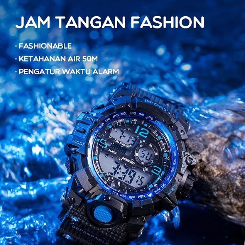 (SAMONO) SPORT WATCH WATER RESISTANT JAM TANGAN FASHIONABLE WATERPROOF S-W01