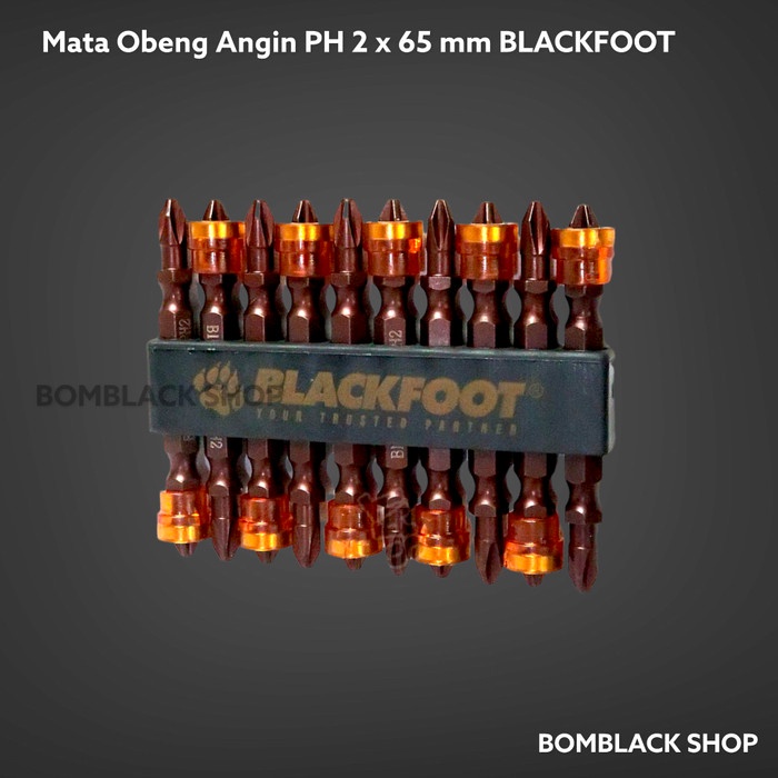 BLACKFOOT Mata Obeng Angin Magnet PH 2 x 65 mm PH2x65mm Mata Bor Obeng