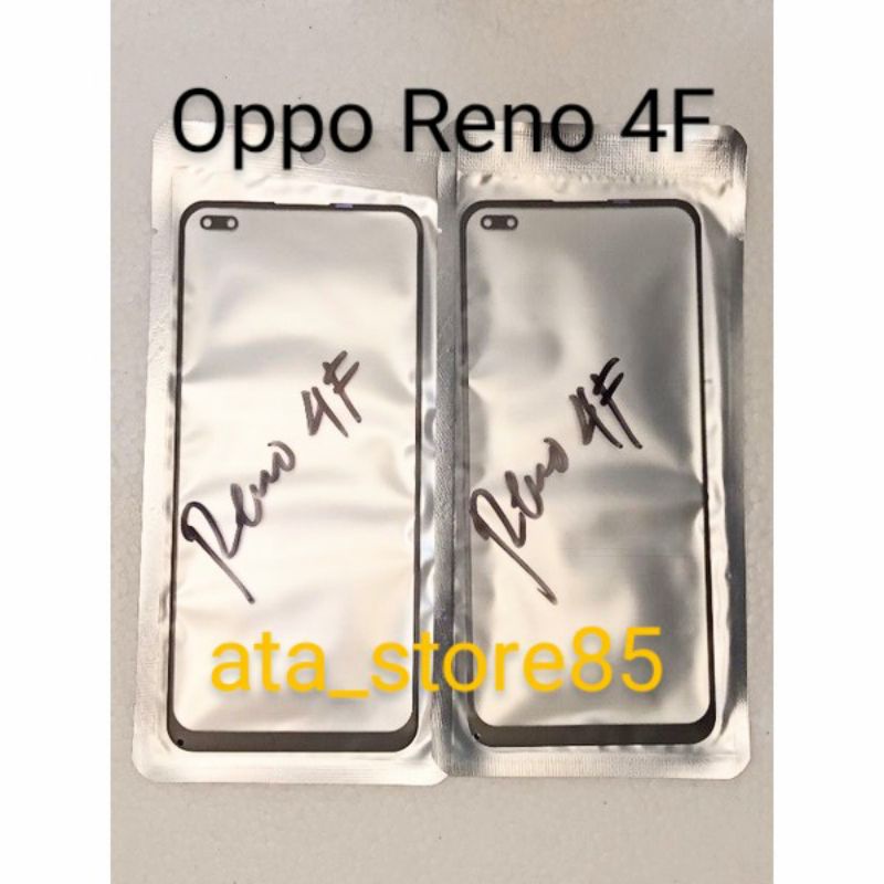 Kaca Depan Kaca LCD Oppo Reno 4F | Reno 4 F TS TC Touchscreen Glass LCD+Lem Plus Oca Kering Original