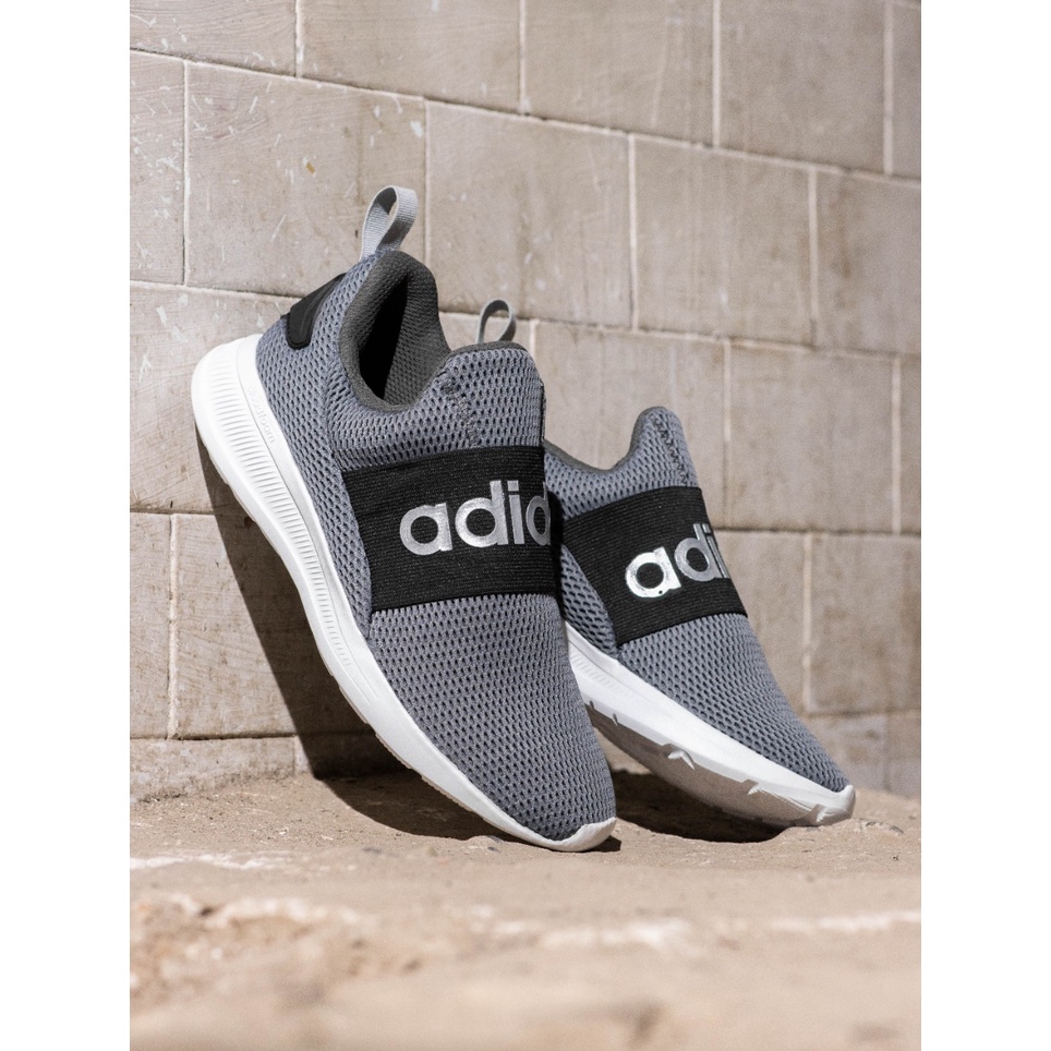 sepatu adidas slipon cln grey black