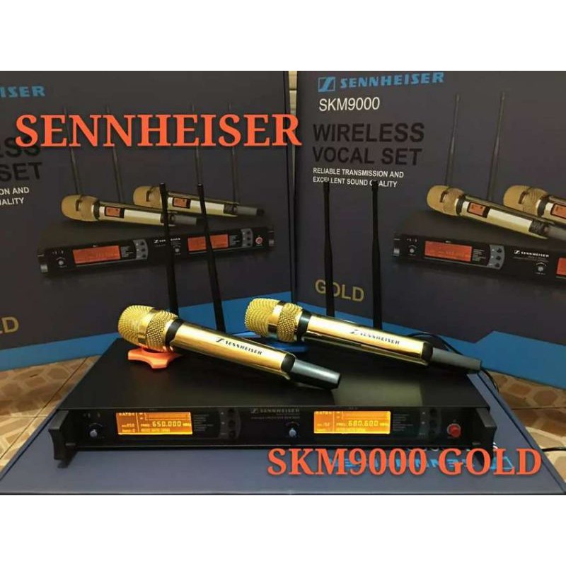 Mic Wireless  SKM 9000 SKM9000 Gold Emas Terbaru