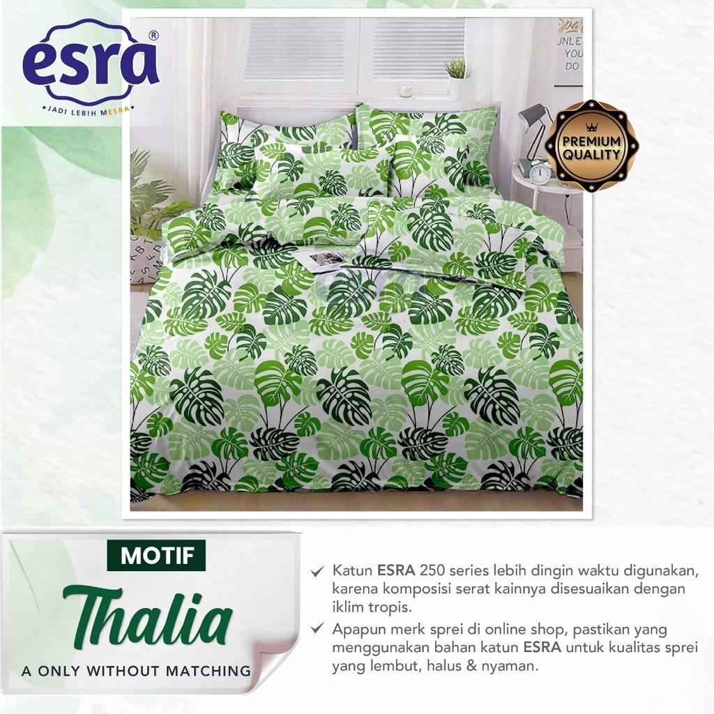 Bedcover & Sprei Premium Katun ESRA Motif Thalia