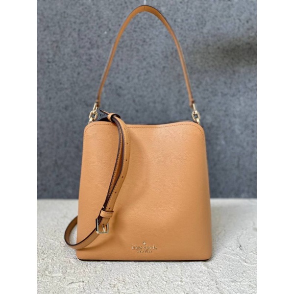 KS Darcy Small or Large Bucket Leather classic saddle/rose smoke multi/stone blue/tas ks ori/tas aut