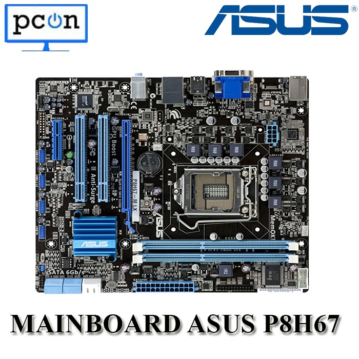 MOBO intel Soket LGA 1155 P8H67 ASUS H67 socket Sandy dan Ivy