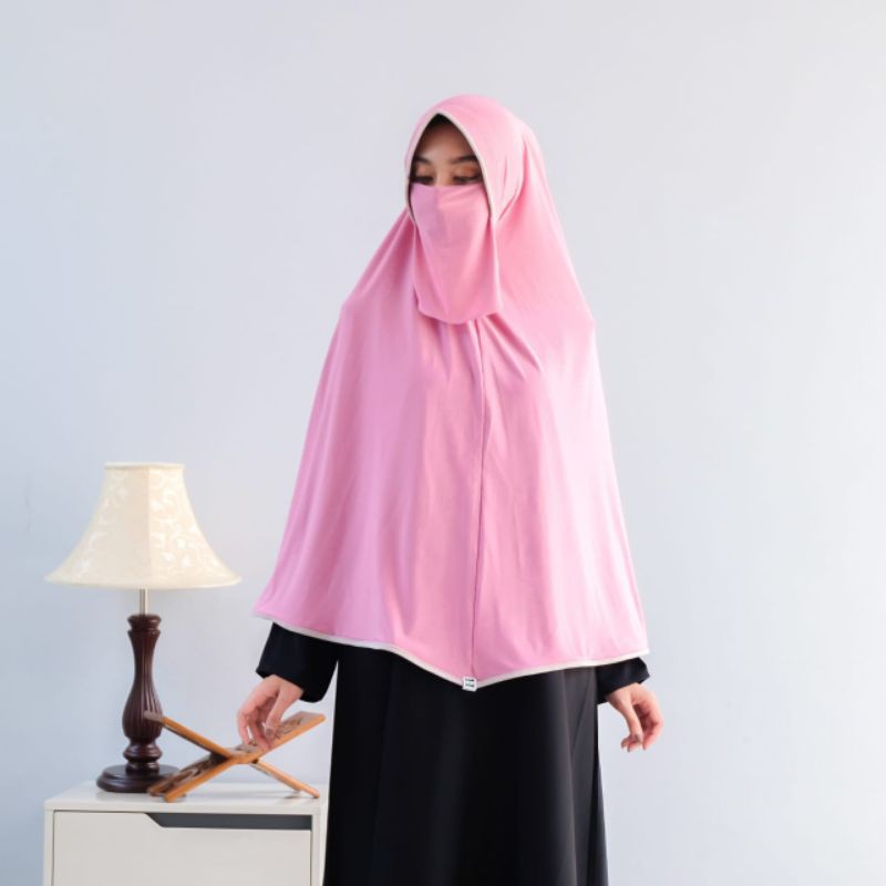 khimar bergo jersey jumbo | kerudung instan